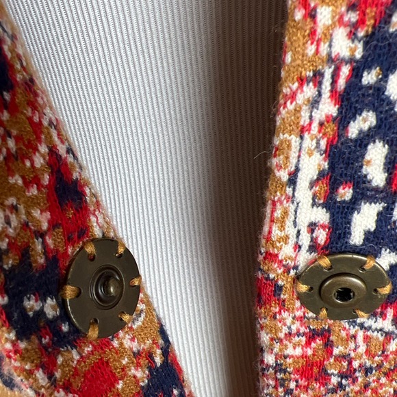 MOTH by Anthropologie Intarsia Blazer Cardigan Sweater - Picture 7 of 12